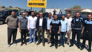 Açık oto pazarı yeni yerinde