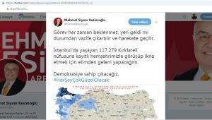 Kesimoğlu üzerine vazife çıkarttı