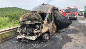 Yanan ambulans için soruşturma