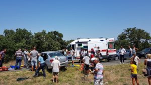 Edirne'de trafik kazası: 1 ölü, 5 yaralı