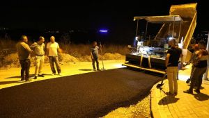 Gece asfaltlamasına polis şikayeti