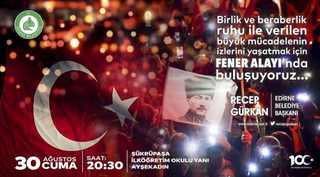 Gürkan’dan fener alayı’na davet