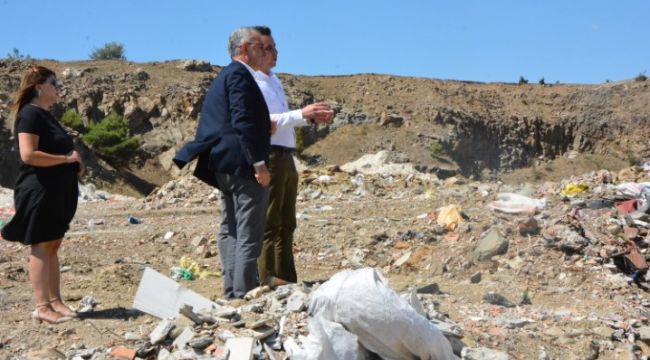 Helvacıoğlu hafriyat alanını inceledi