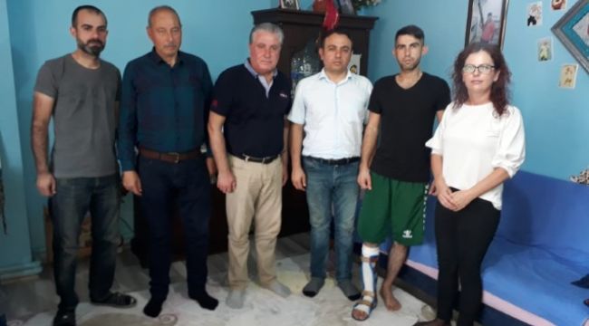 İYİ Parti’den terör gazisine ziyaret