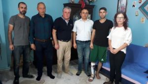 İYİ Parti’den terör gazisine ziyaret