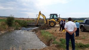 Sultanköy Barajı çeltik tarlalarını suladı