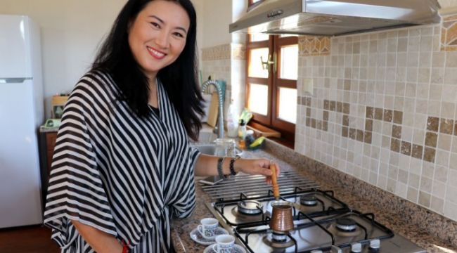 Taylandlı gelin mutluluğu Edirne'de buldu