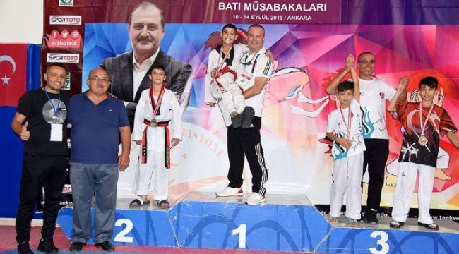 1 altın, 2 gümüş, 1 bronz
