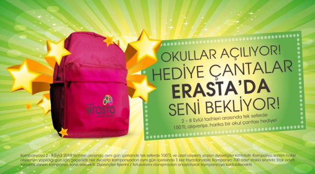 Erasta’da “Okul Çantası Kampanyası” başladı