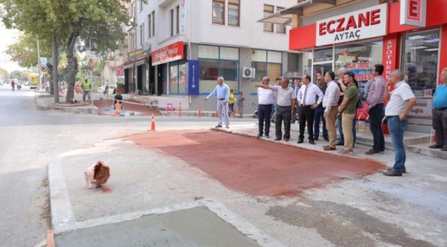 Kaldırımlar engelli erişimine uygun hale getiriliyor