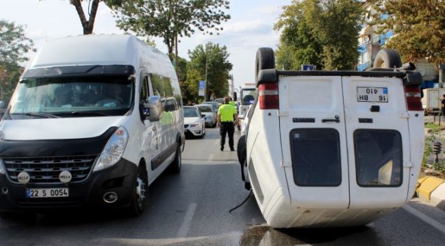 Trafik kazasında 1 yaralı