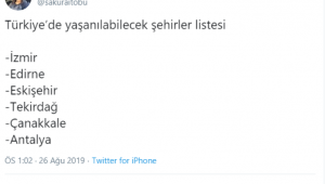 Yaşanılacak şehirler arasındayız