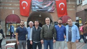 Esnaftan Mehmetçiğe destek afişi