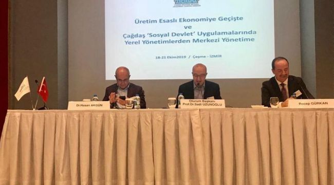 Gürkan, sempozyuma konuşmacı olarak katıldı