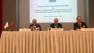 Gürkan, sempozyuma konuşmacı olarak katıldı