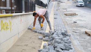 Yaya kaldırımları revize ediliyor