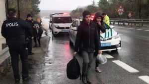 Otoyolda göçmen avı