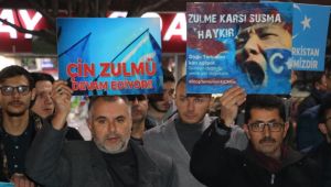 Çin zulmü protesto edildi