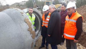 Gürkan, altyapı çalışmalarını inceledi