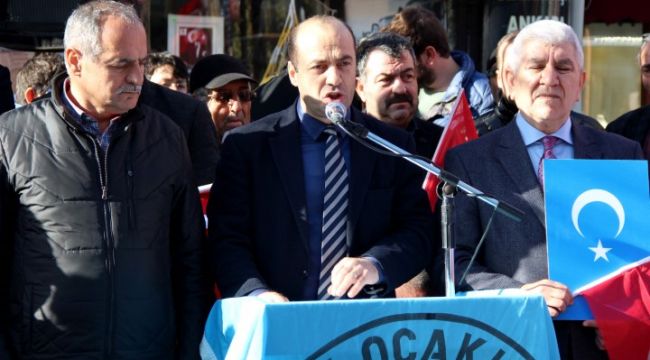 Türk Ocakları Çin'i protesto etti