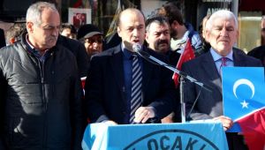 Türk Ocakları Çin'i protesto etti