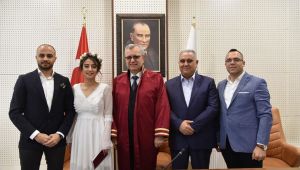 Helvacıoğlu 2020’nin ilk nikâhını kıydı