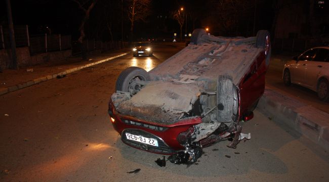 Kaza sonrası aracını olay yerinde bıraktı