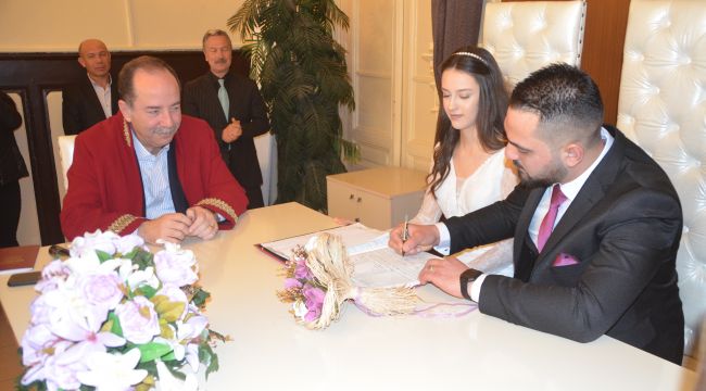 Sevgililer gününde ‘evet’ dediler