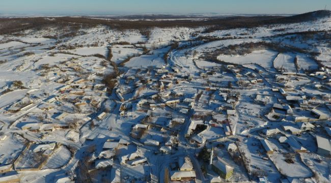 Trakya'da etkili kar yağışı