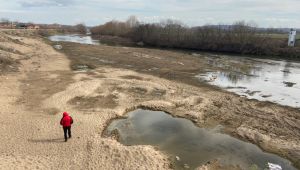 Tunca Nehri'nin büyük bölümü susuz kaldı
