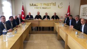 Uzunköprü Muhtarlar Derneğinden SP’ye ziyaret