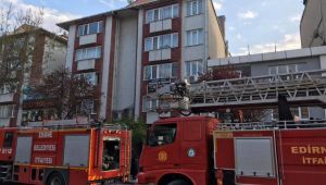 Edirne'de iş merkezinde yangın
