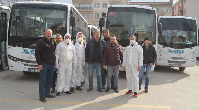 ETUS araçlarına rutin ilaçlama