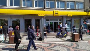 PTT ve banka şubelerinden 