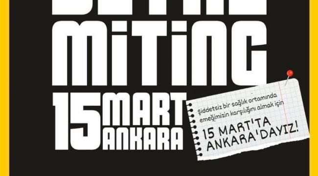 Sağlıkta şiddete ‘Beyaz Miting’