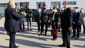  Vali Canalp ile Bulgaristan Başbakanı Borisov tamponda buluştu