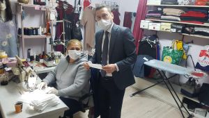 Belediye ve terziler el ele vererek maske üretiyor