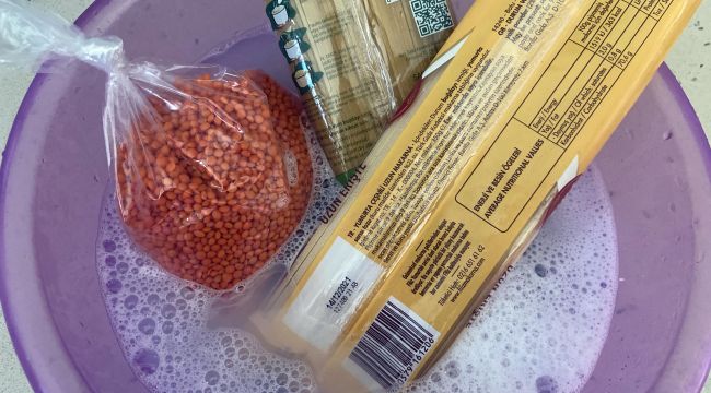 Ekuklu’dan paketlerin çamaşır suyuyla yıkanması önerisi