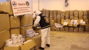Tırda 767 bin tıbbi maske ele geçirildi