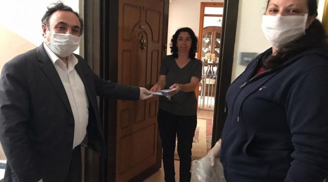 Valilik 135 bin maske dağıttı