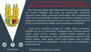 Çalışan 65 yaş üzerine kısıtlama yok