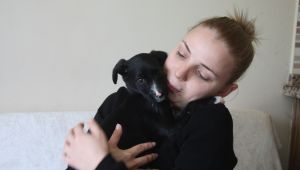 Kanser hastası Moldova uyruklu kişi, yavru köpeğe sahip çıktı