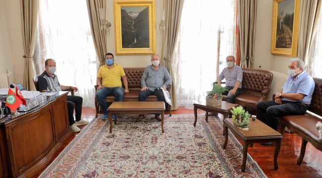 Esnaftan teşekkür ziyareti