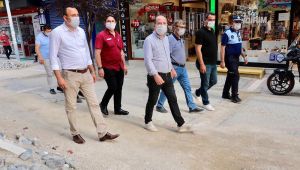 Gürkan, altyapı çalışmalarını inceledi
