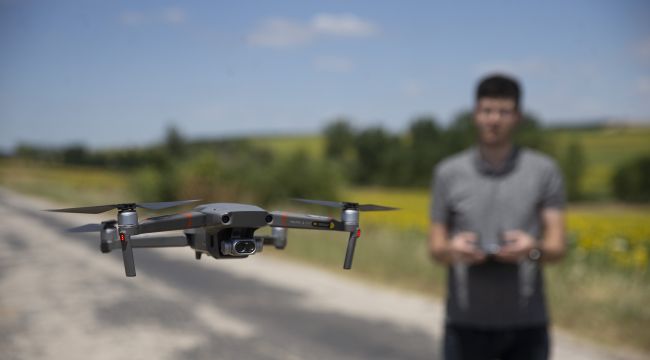 Drone ile nakil hatlarına bakım
