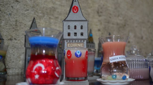 Edirne’ye özgü süs mumları