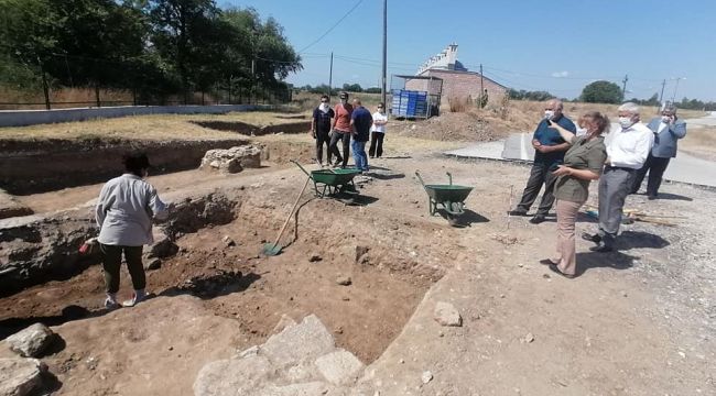 ETSO Edirne Sarayı kazı çalışmalarını yerinde inceledi