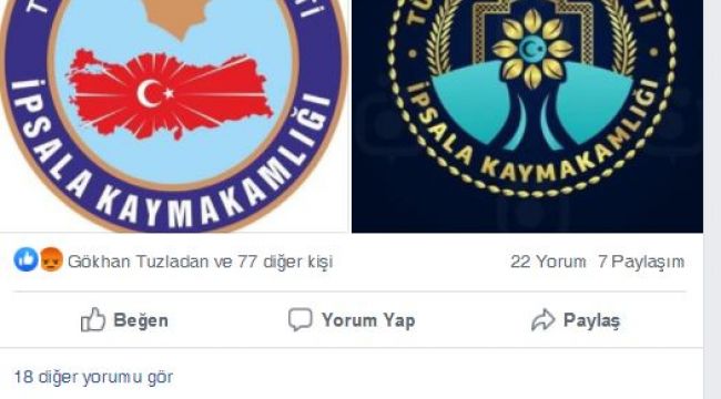 İpsala Kaymakamlığı logosu gitti geldi