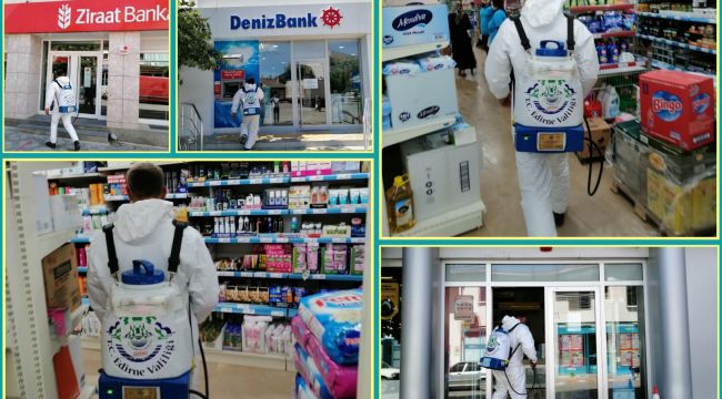 Koronavirüse karşı dezenfekte çalışmaları sürüyor