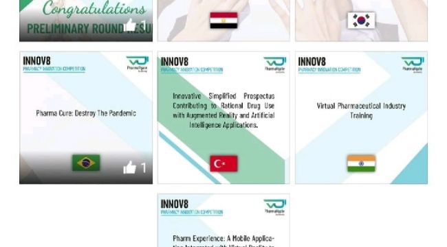 Eczacılık Fakültesi 6 finalist takımdan biri oldu